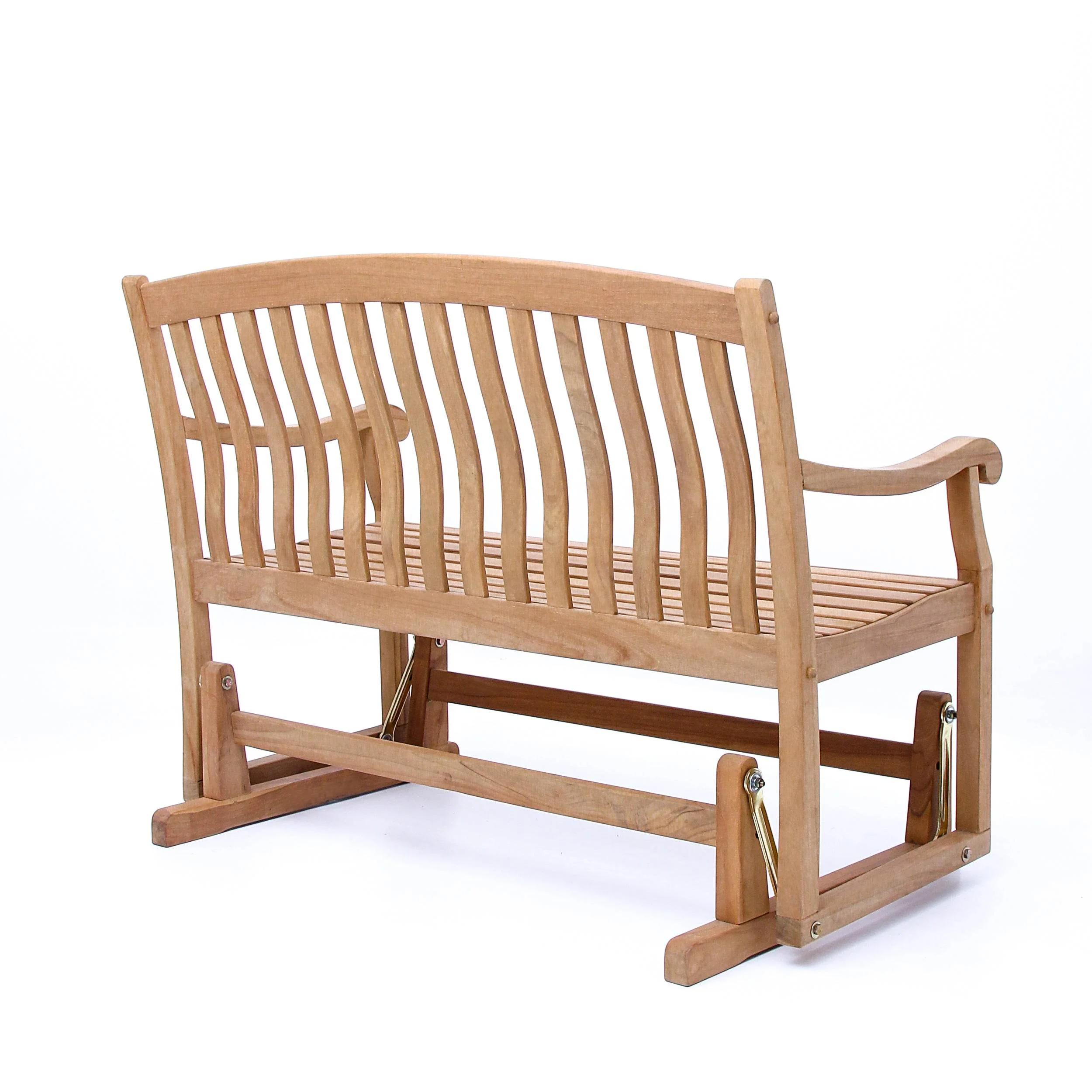 Vermont Teak Wood Outdoor Glider Bench - Image 39