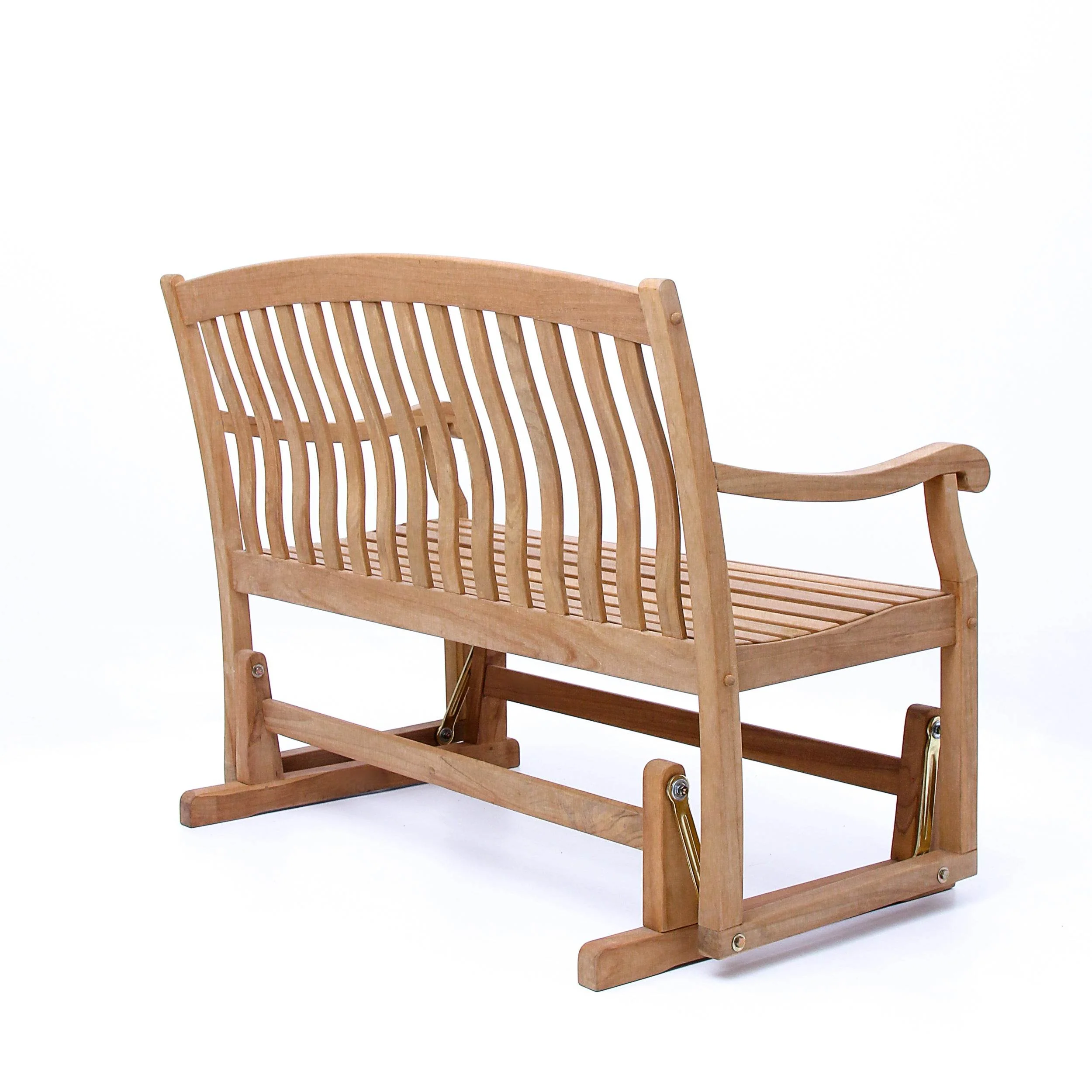 Vermont Teak Wood Outdoor Glider Bench - Image 40