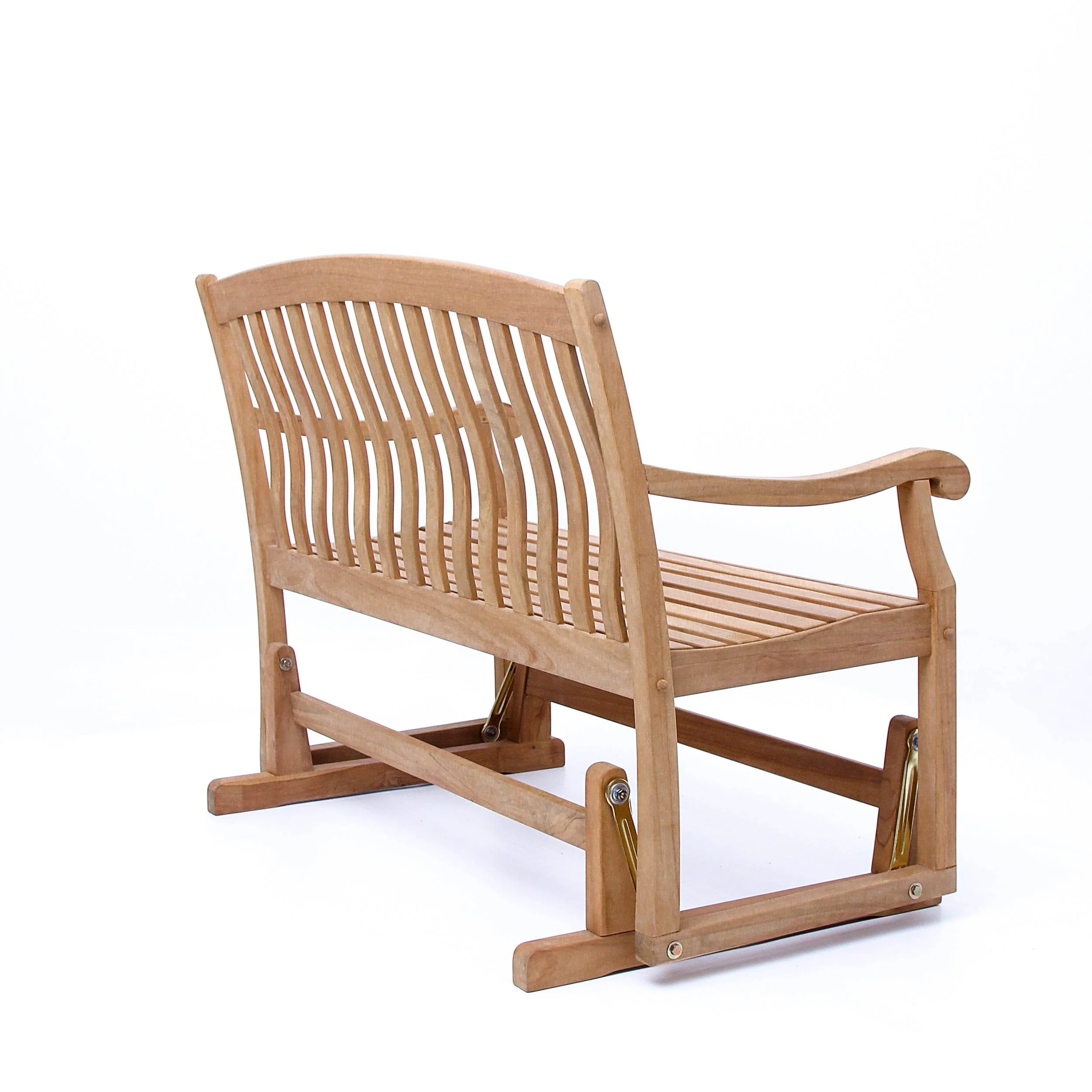 Vermont Teak Wood Outdoor Glider Bench - Image 41
