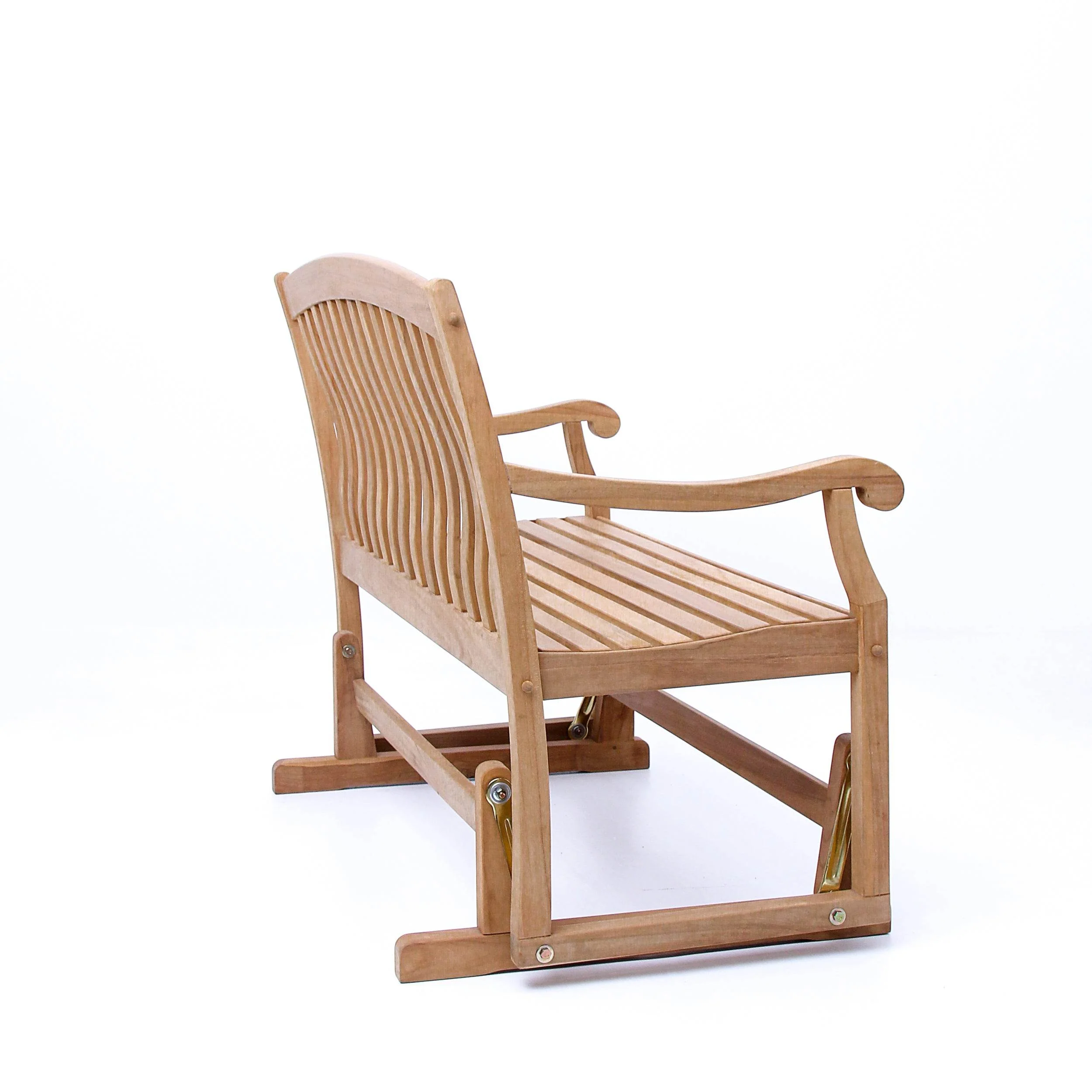 Vermont Teak Wood Outdoor Glider Bench - Image 43