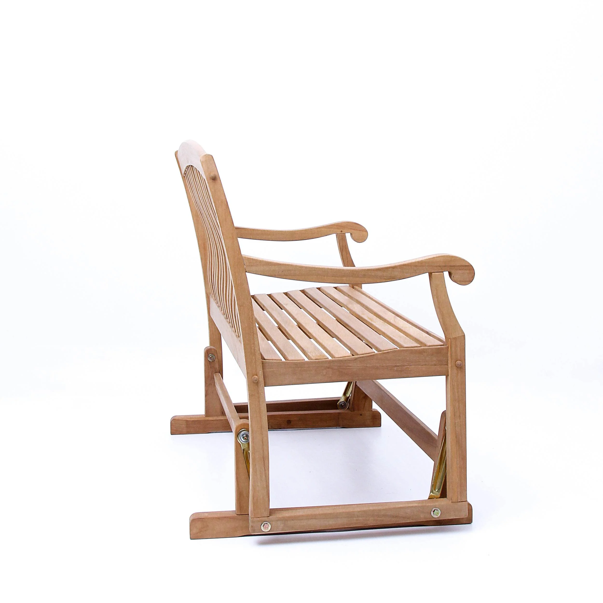 Vermont Teak Wood Outdoor Glider Bench - Image 44