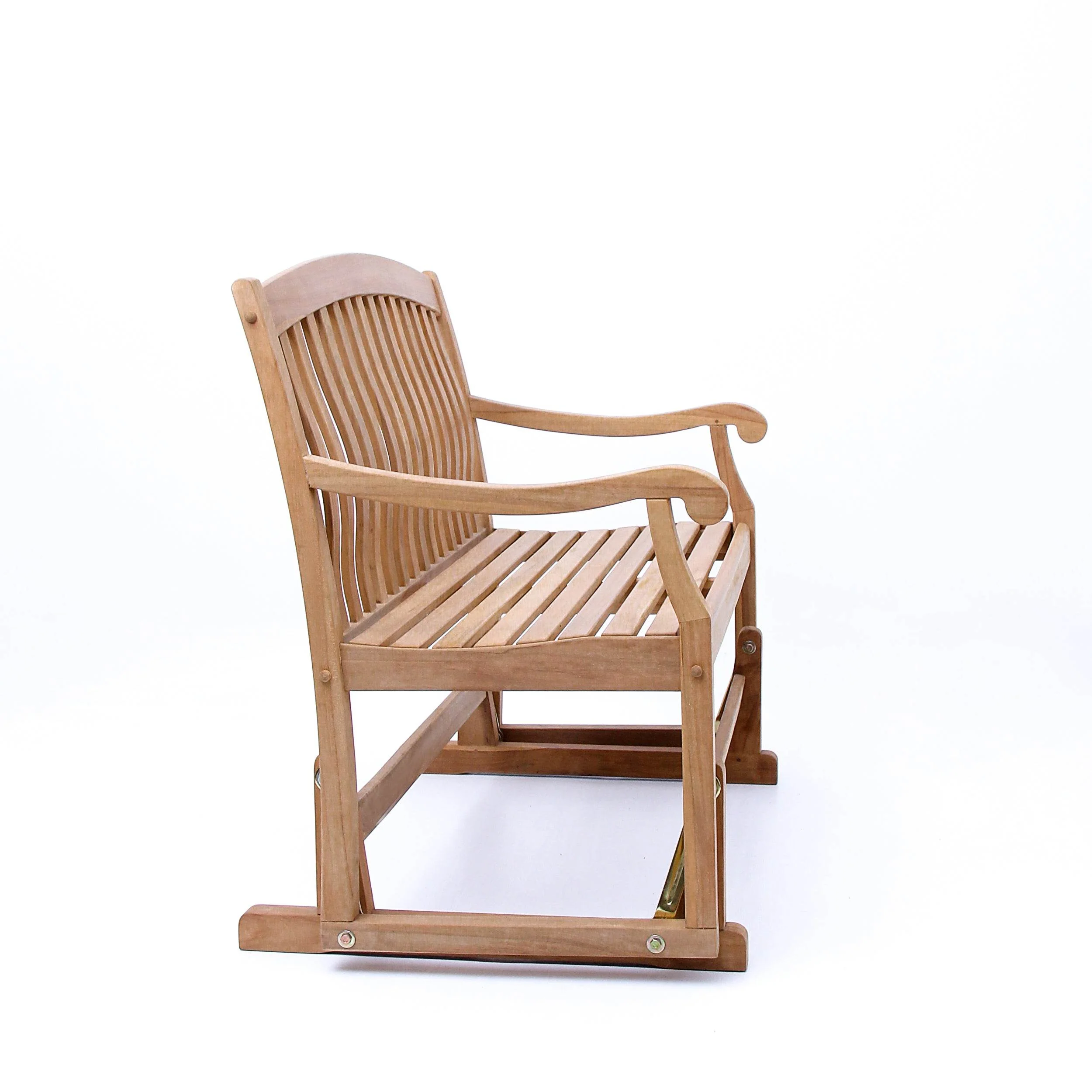 Vermont Teak Wood Outdoor Glider Bench - Image 46