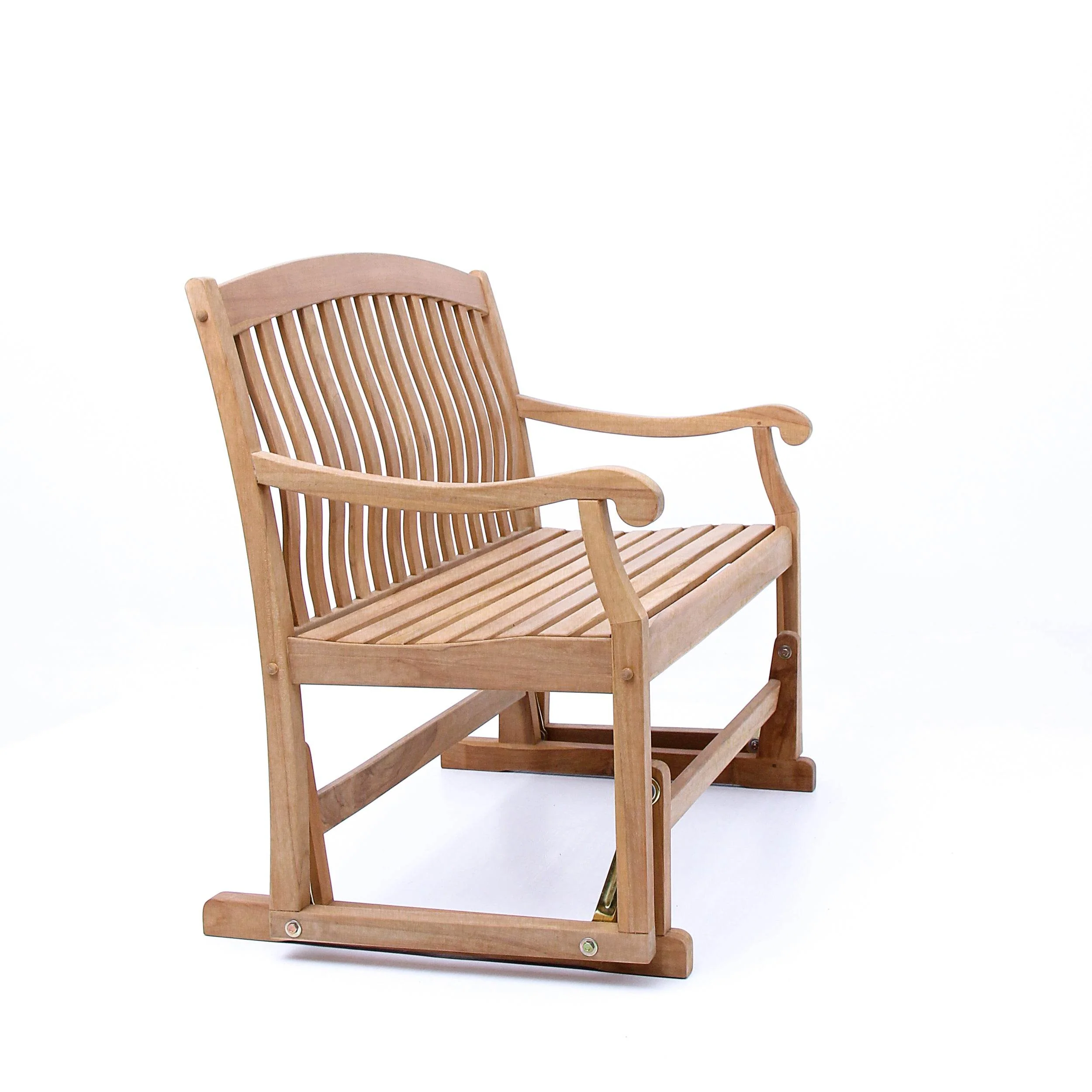 Vermont Teak Wood Outdoor Glider Bench - Image 47