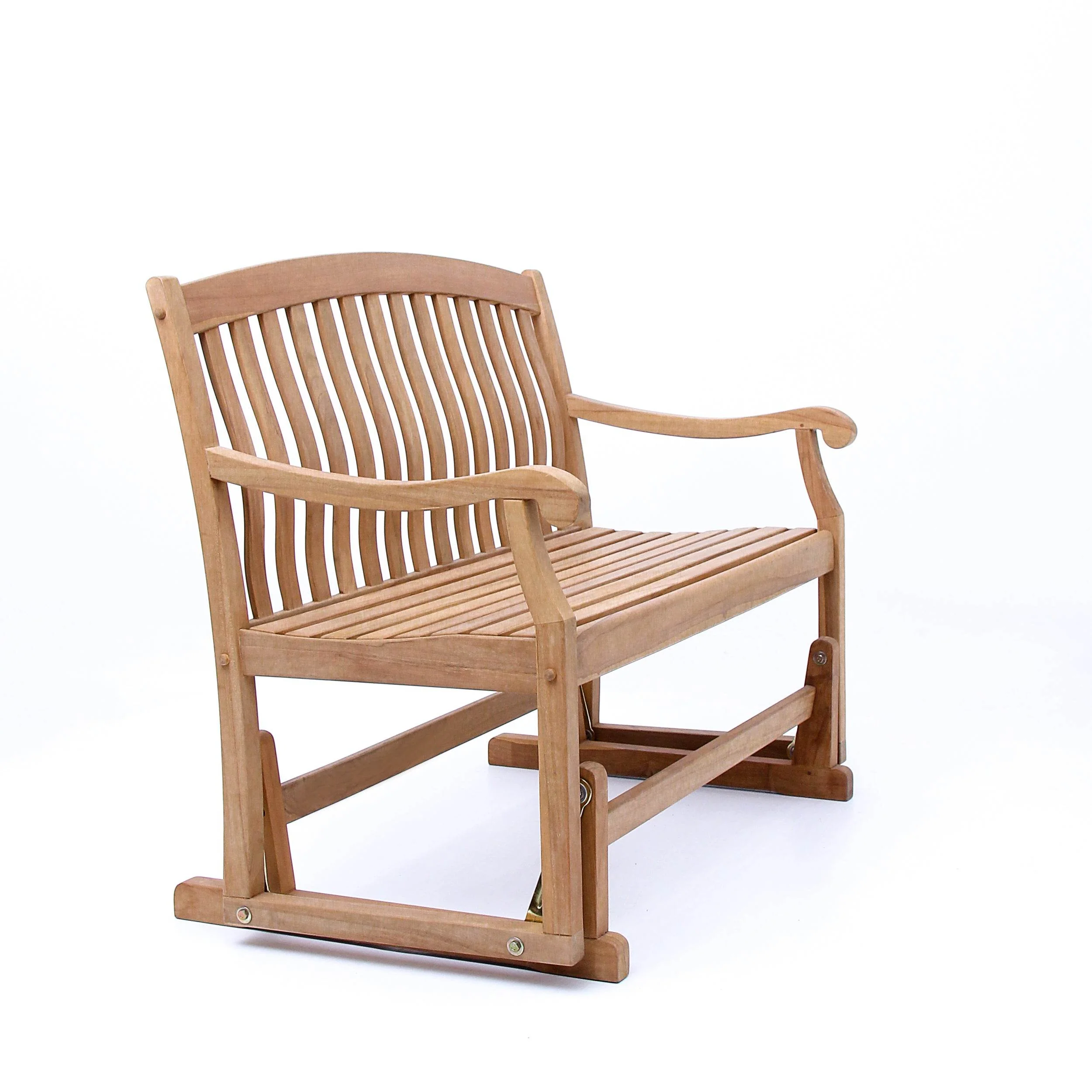 Vermont Teak Wood Outdoor Glider Bench - Image 48