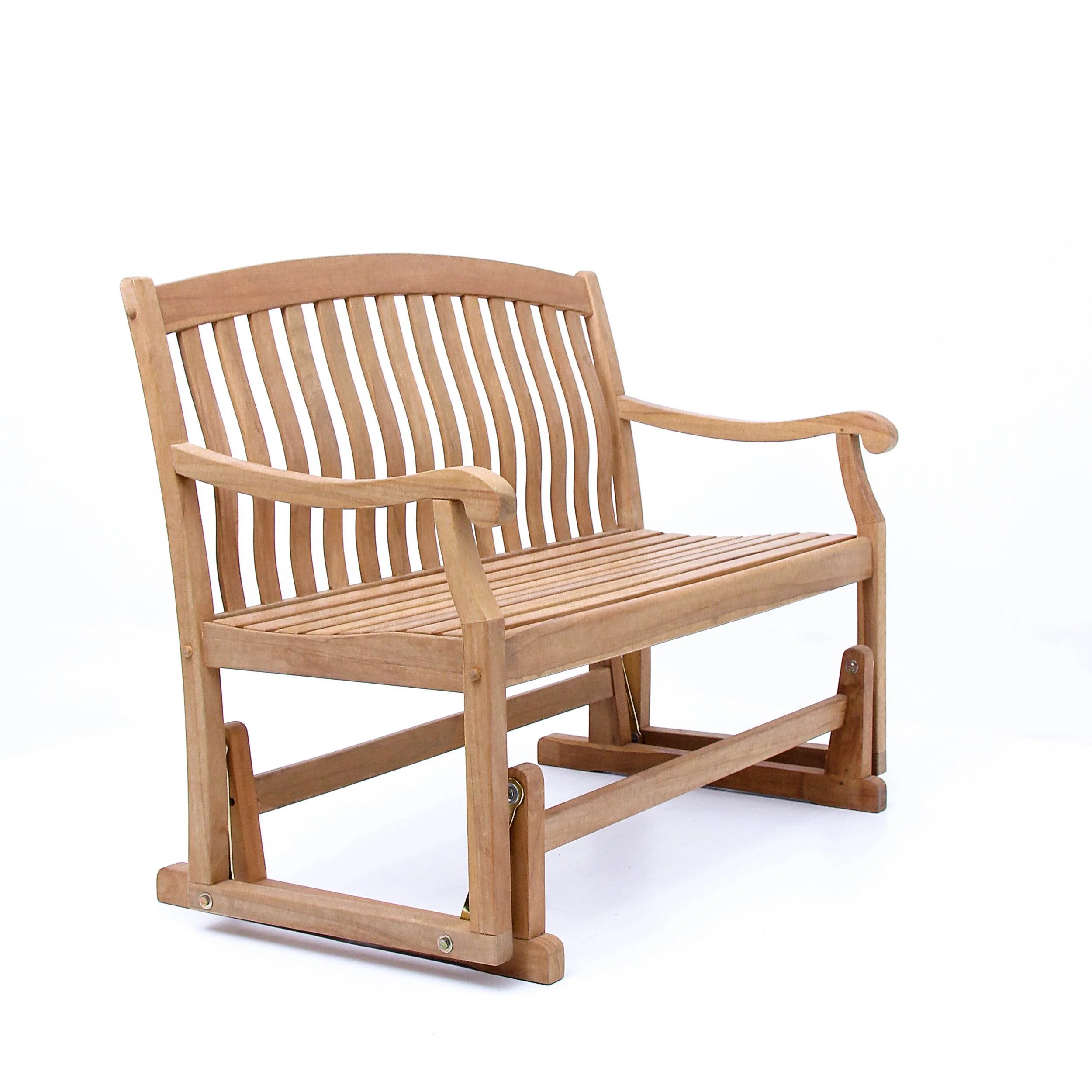 Vermont Teak Wood Outdoor Glider Bench - Image 49