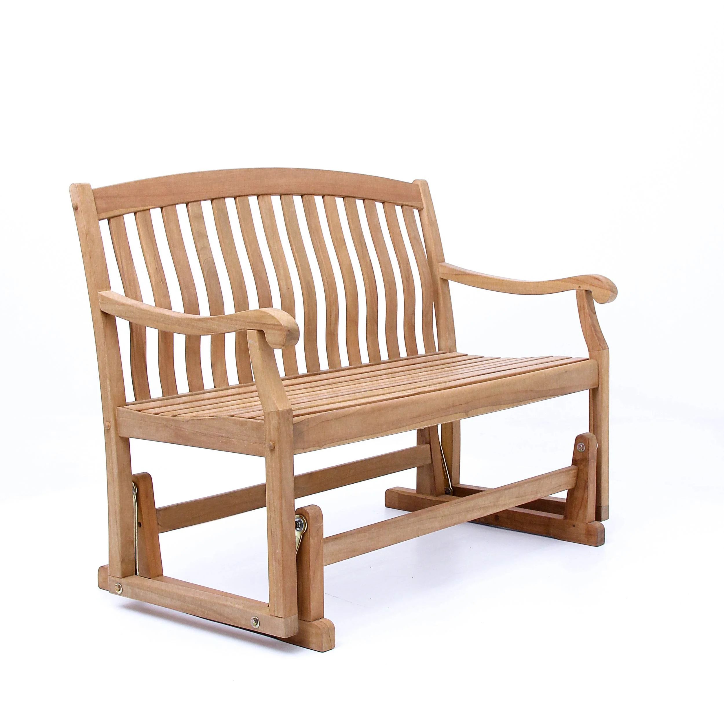 Vermont Teak Wood Outdoor Glider Bench - Image 50