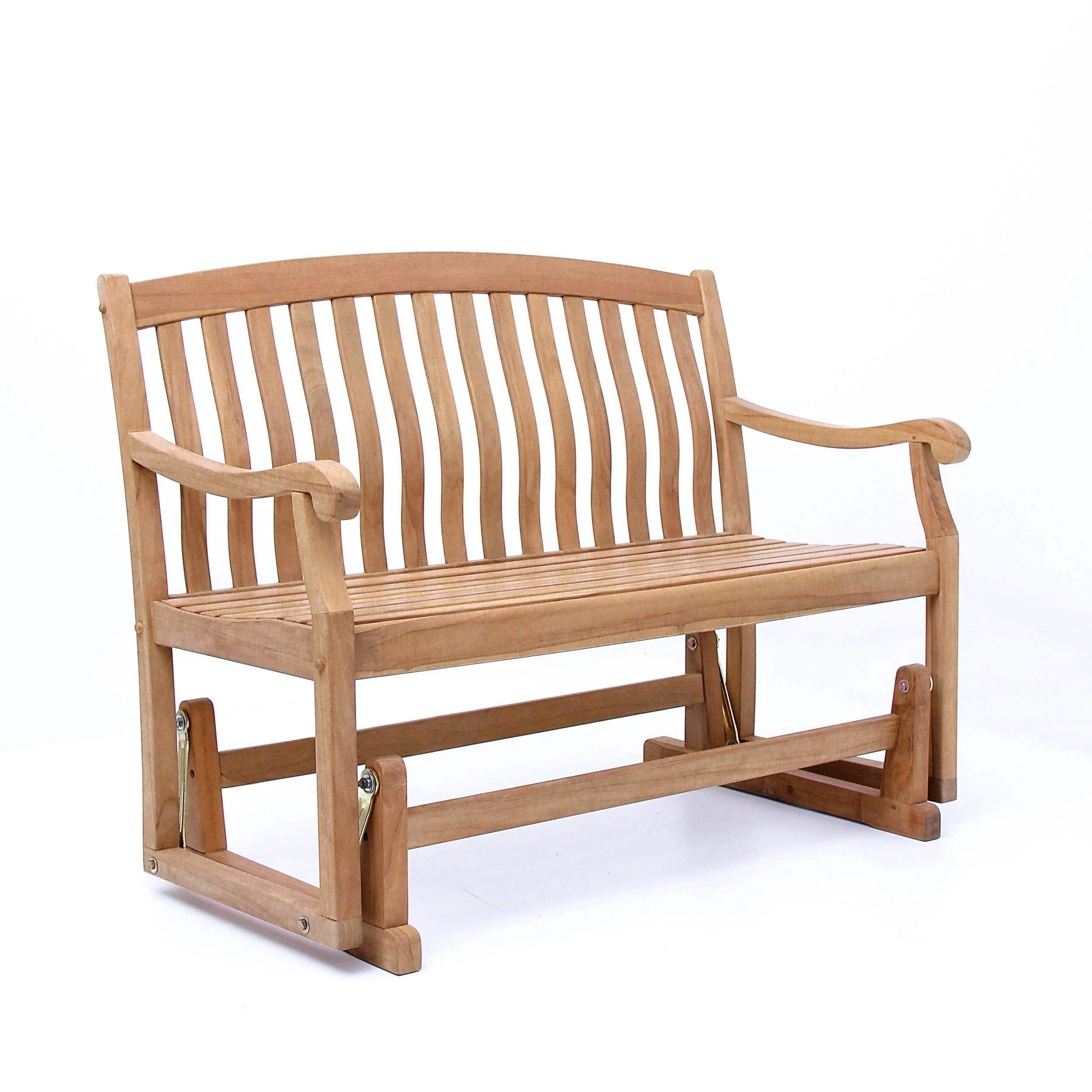 Vermont Teak Wood Outdoor Glider Bench - Image 51