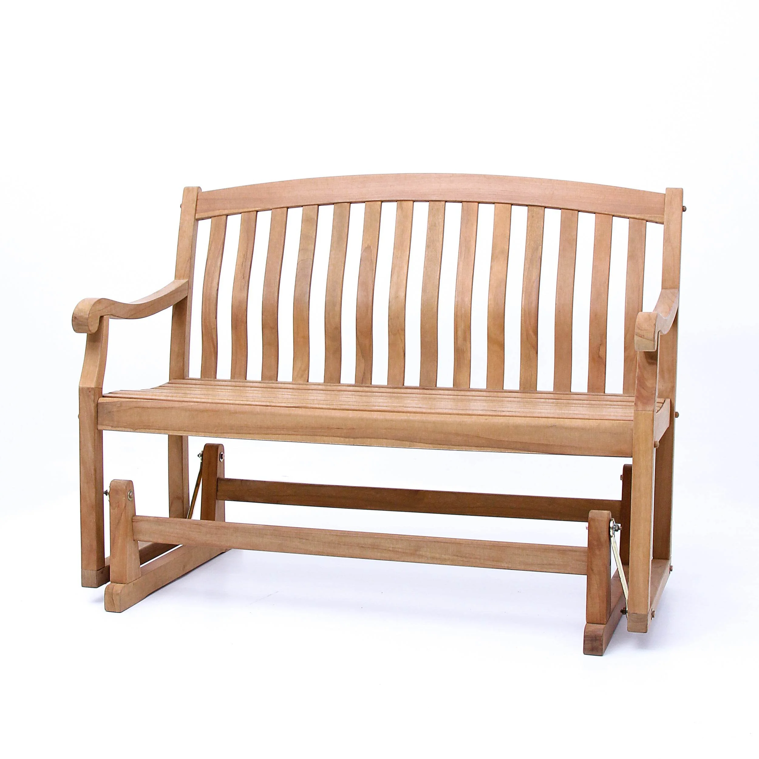 Vermont Teak Wood Outdoor Glider Bench - Image 58