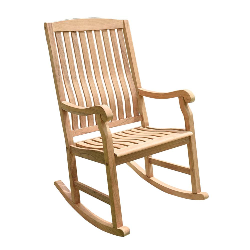 Vermont Teak Wood Porch Rocking Chair - Image 9